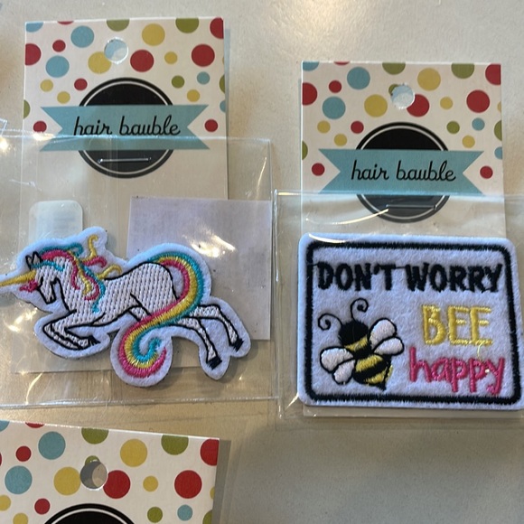 NWT Stick on or Iron on Patches Set of 5 GRL Power - Picture 2 of 5
